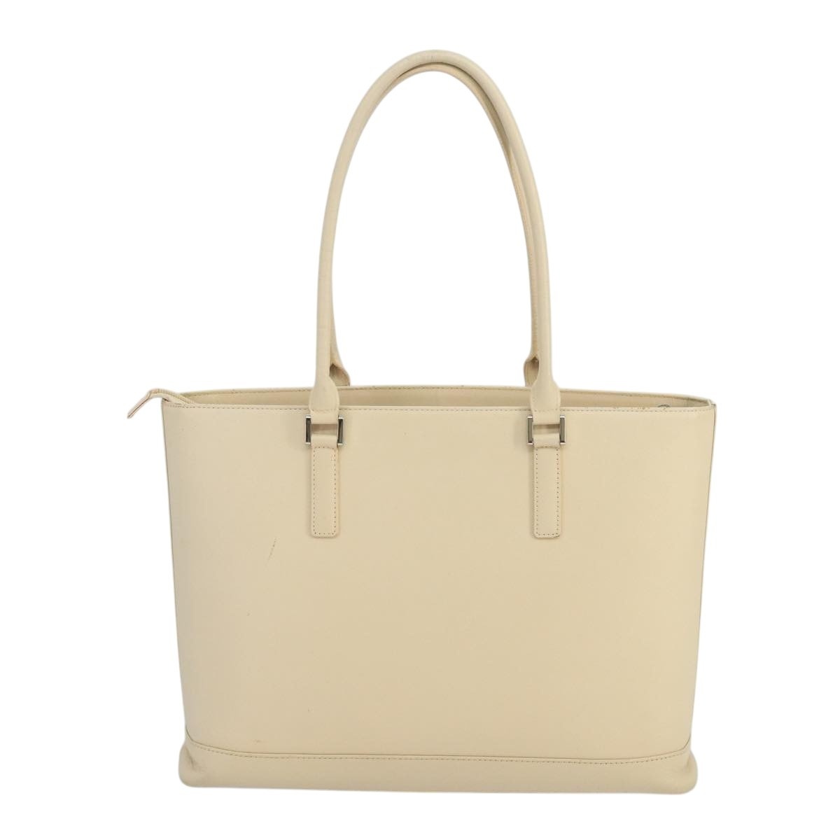 Burberry Shoulder Bag Leather White Silver - 2
