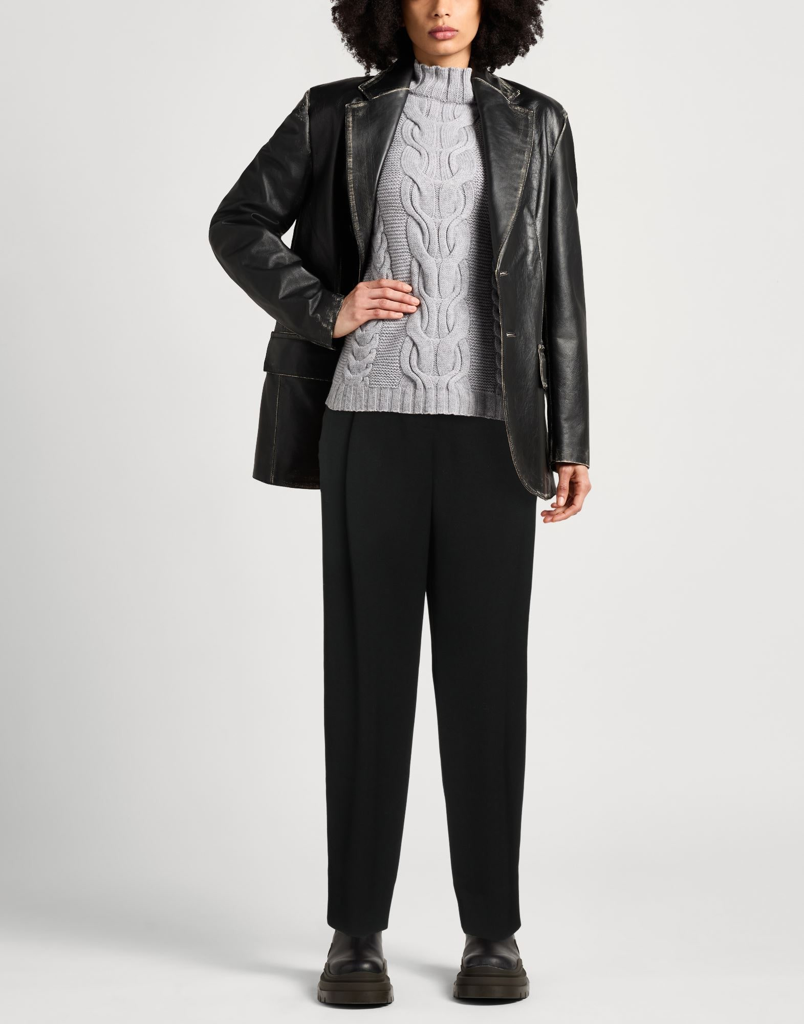 Black Women's Casual Pants - 2