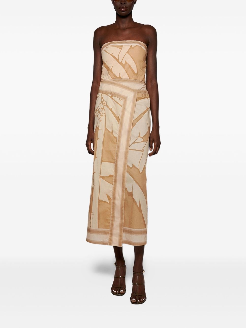 cotton midi dress - 2