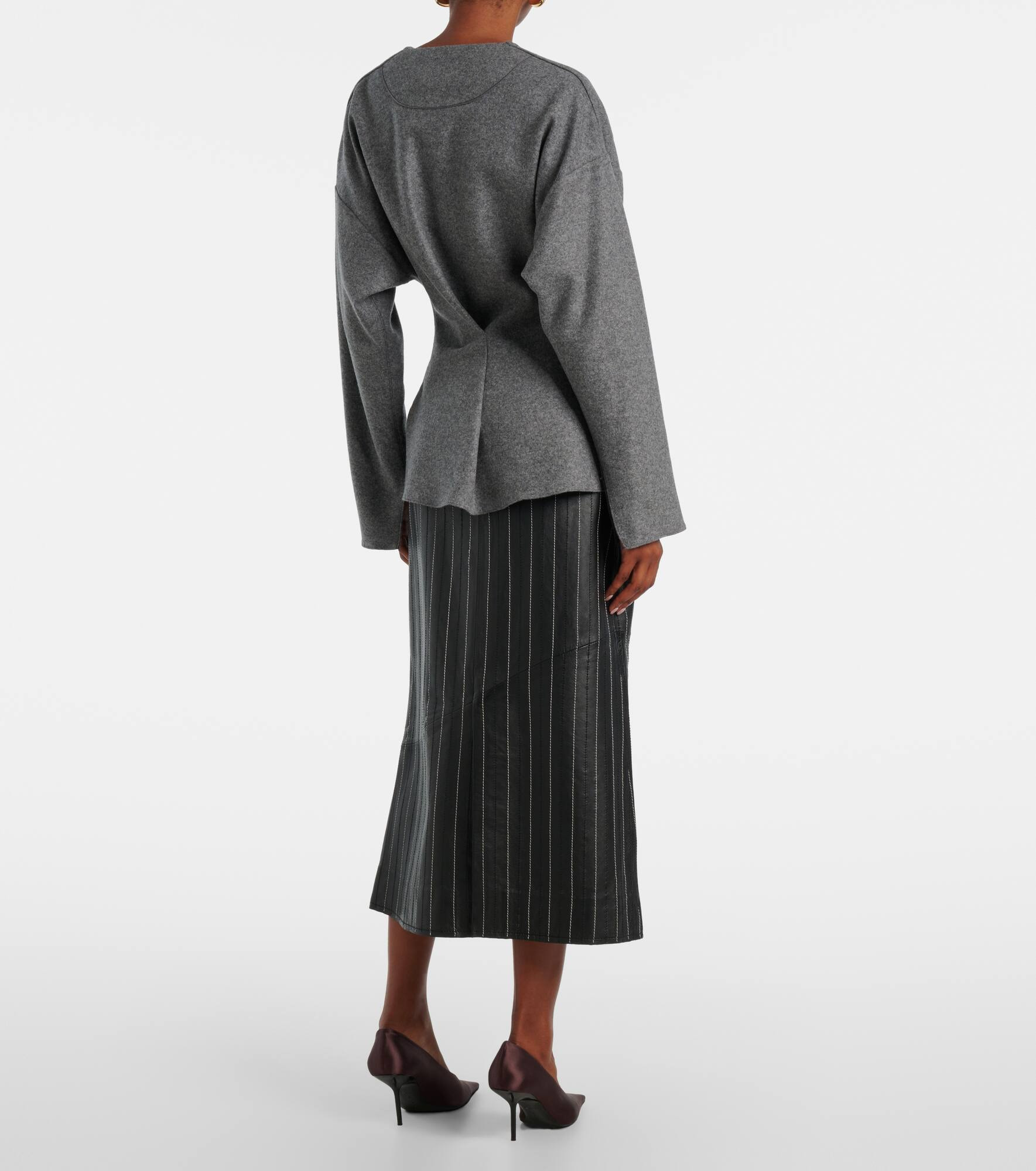 Wool and cashmere Henley shirt - 3