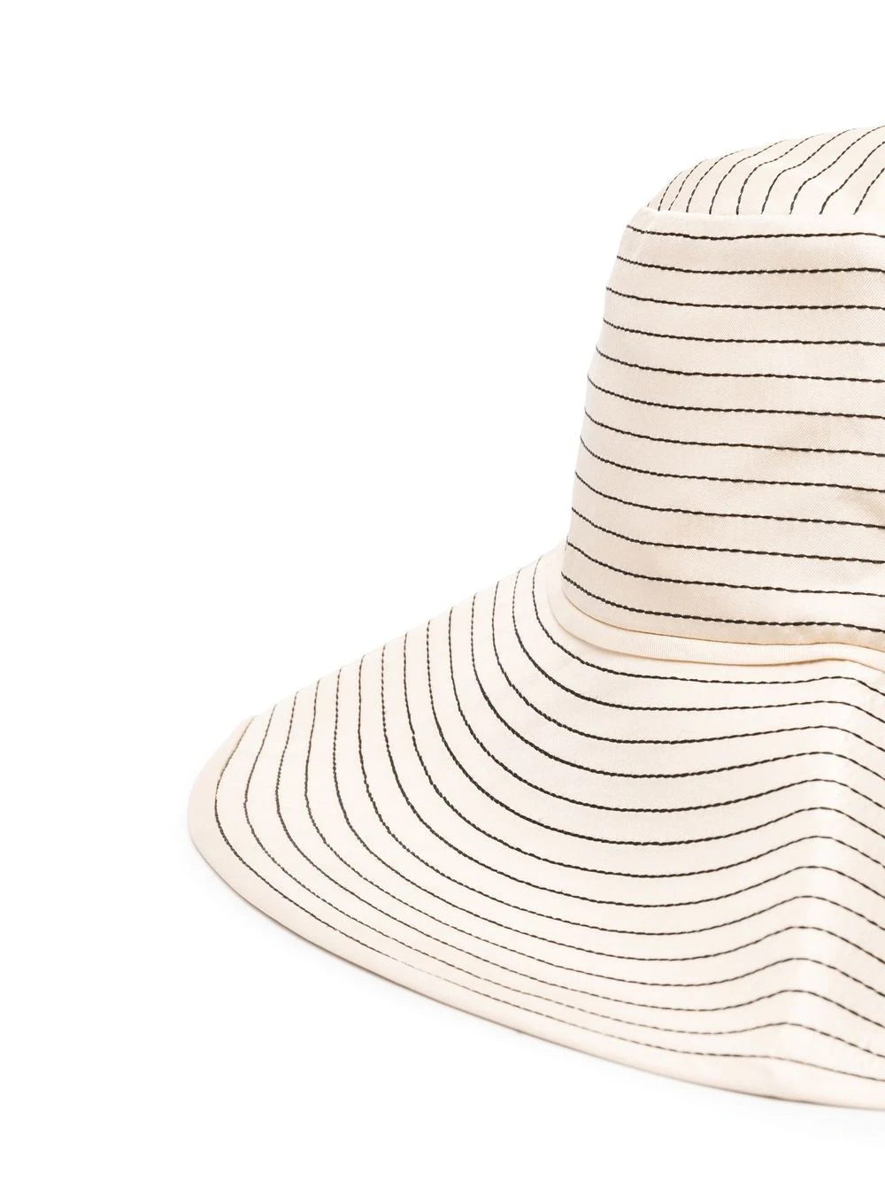 striped-embroidered sun hat - 2