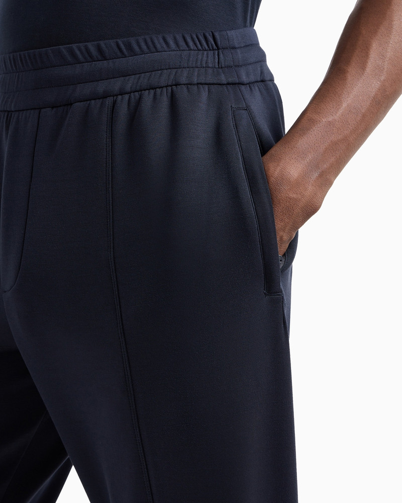 EMPORIO ARMANI Travel Essentials modal-blend double jersey joggers outlook
