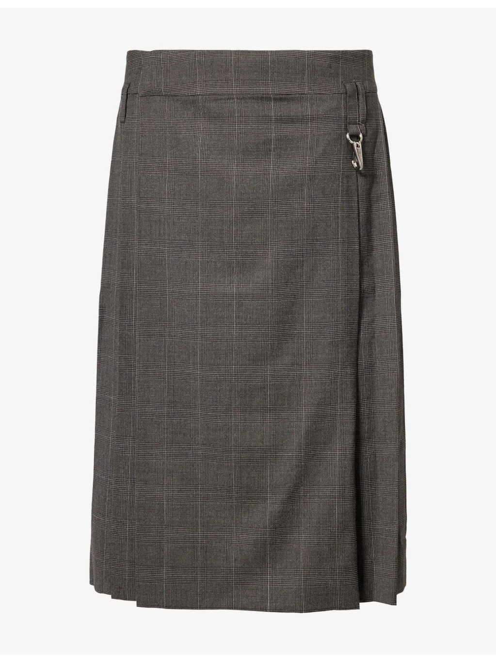 Tailored Checked Wool-Blend Kilt - 1