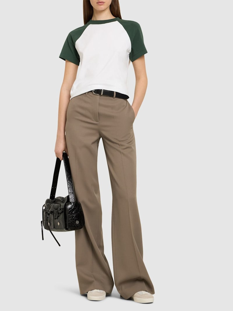 JACQUEMUS Le Mini Tshirt Baseball bicolor t-shirt