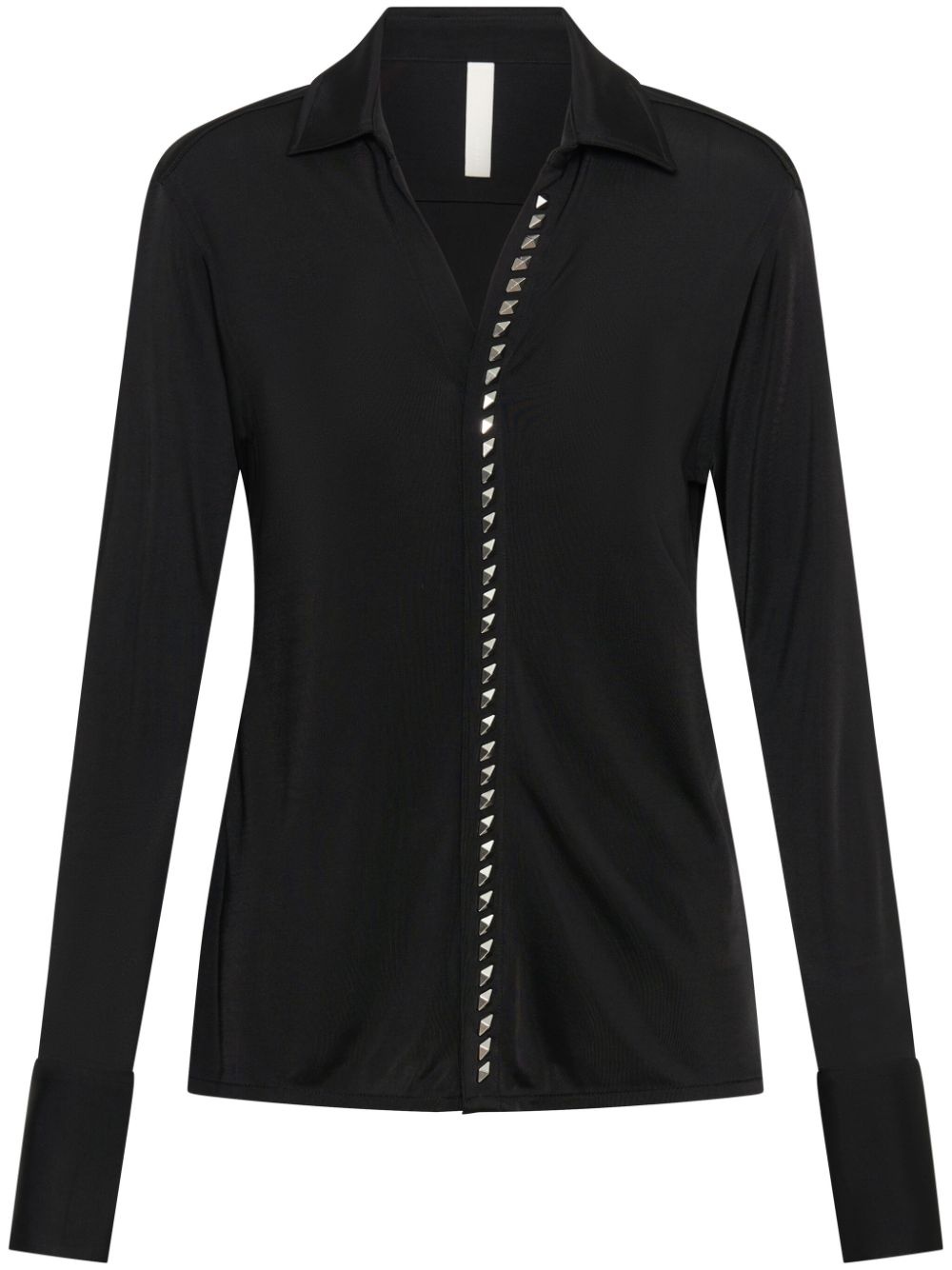 studded-placket shirt - 1