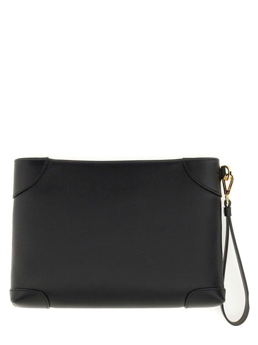 Leather Clutch Bag - 2