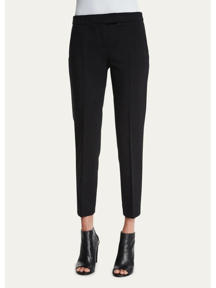 Frankie Slim-Leg Ankle Pants, Black - 1