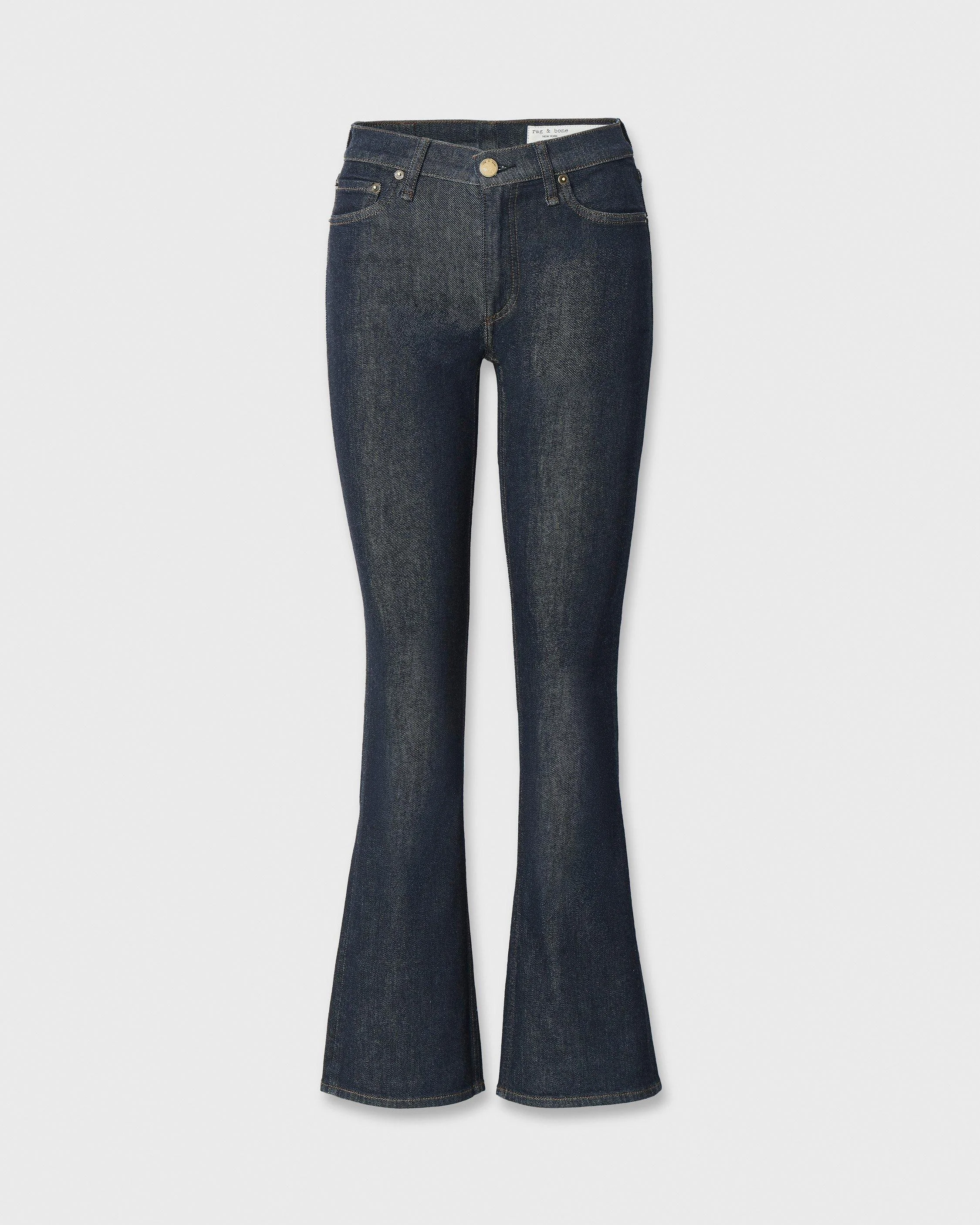 Peyton Bootcut Jean Mid-Rise in Stretch Featherweight Denim - 1