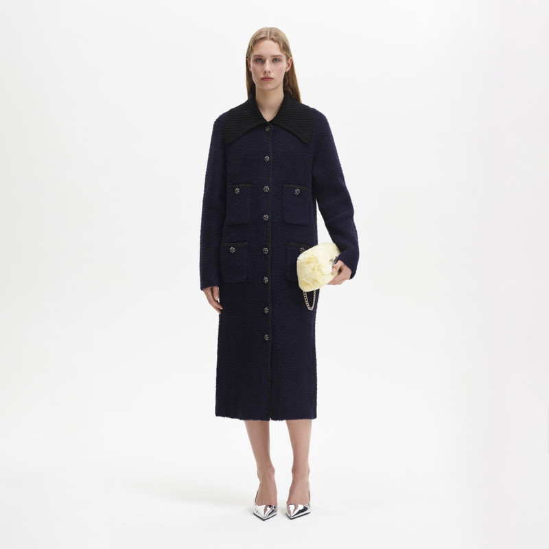 Navy Soft Knit Longline Cardigan 1