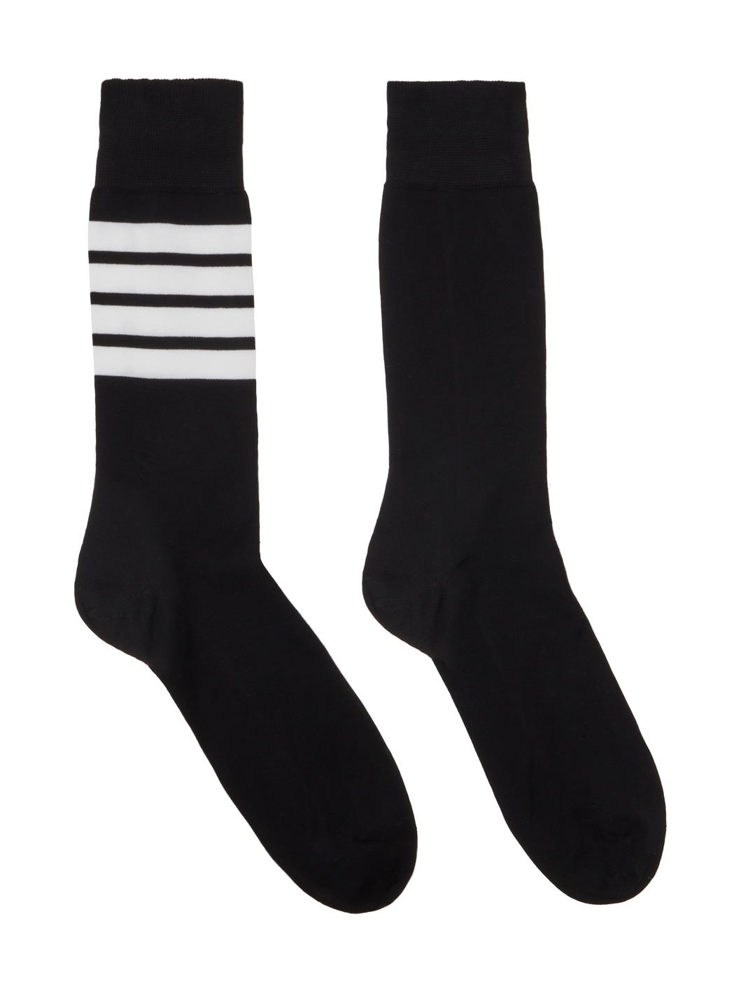 Black Tricolor Socks - 1