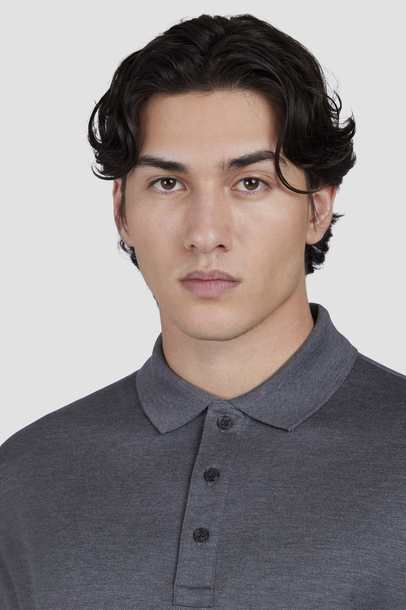 POLO IN COTTON AND SILK 4