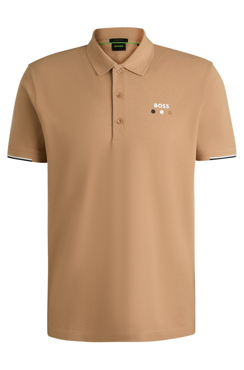 ACTIVE PADDY MERCERIZED-COTTON POLO SHIRT WITH GRID TRIMS 1