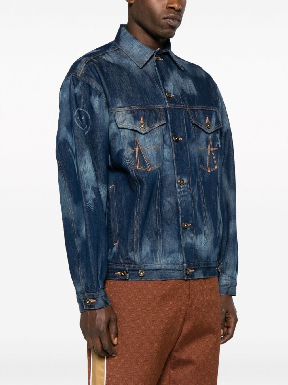 Signature tie-dye denim jacket - 3