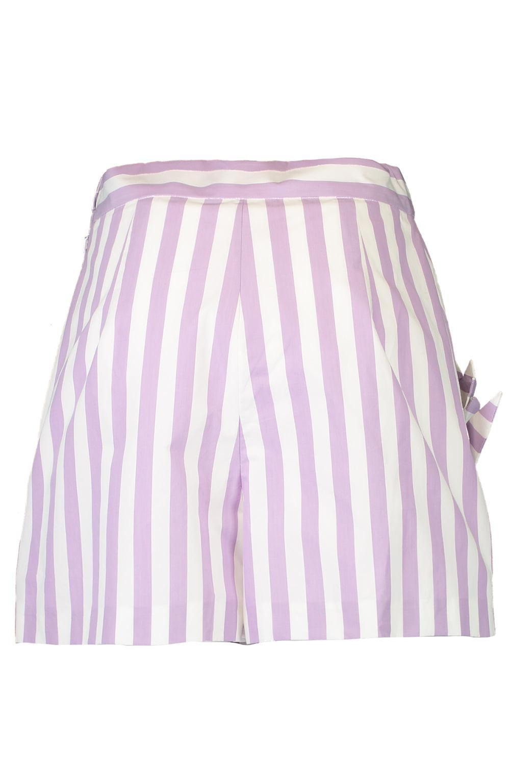 Striped Cut Out Short - 6