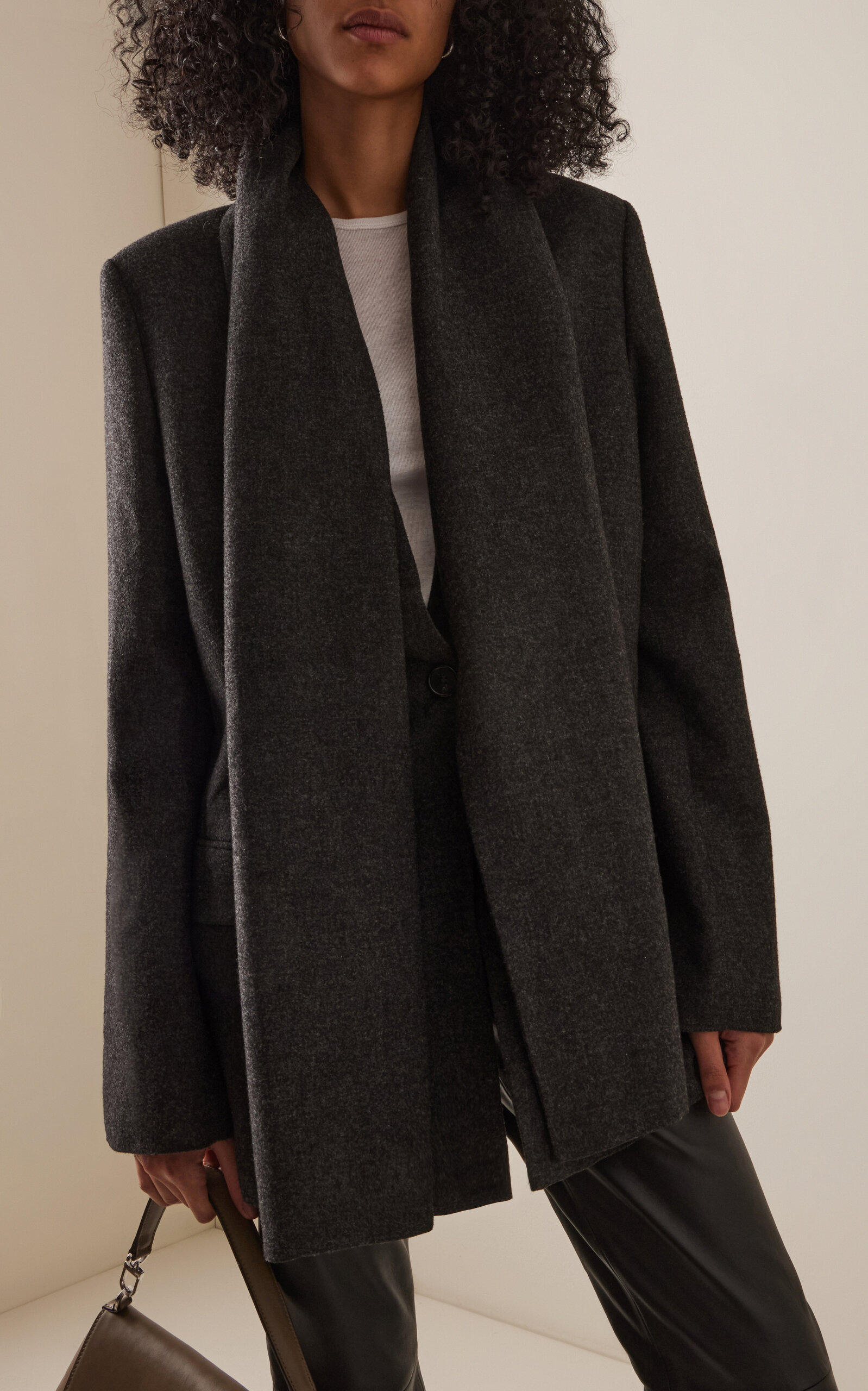 Scarf Blazer dark grey - 3