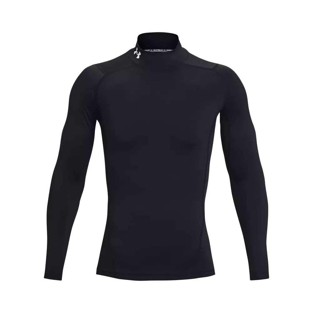 Men's HeatGear Mock Neck Long Sleeve Compression Shirt - 7
