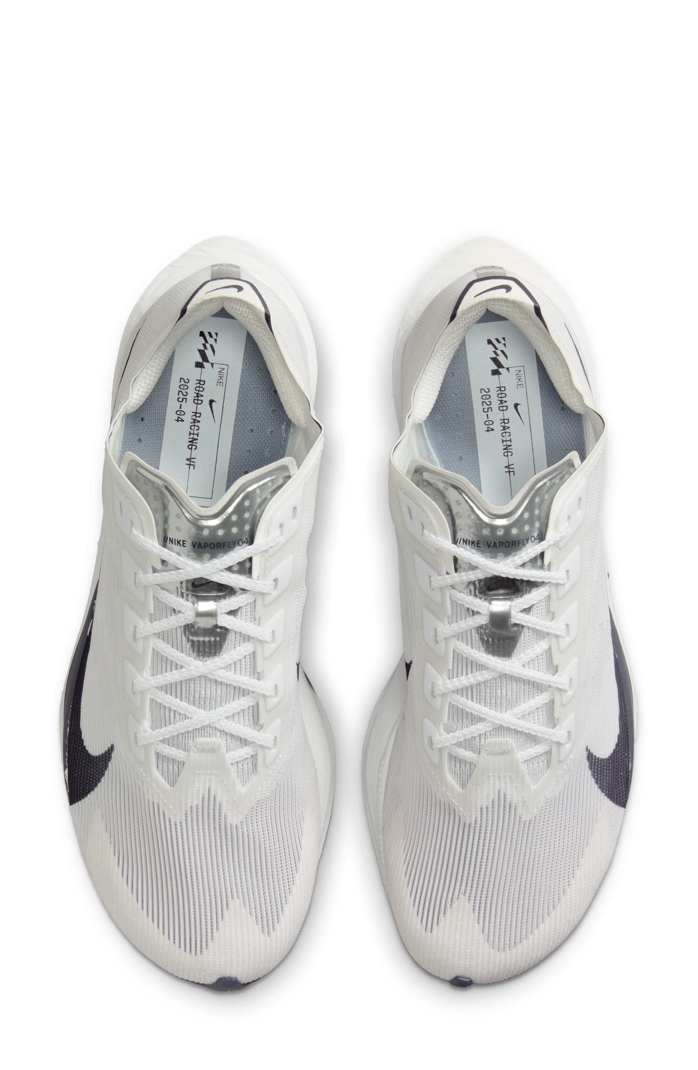 Nike ZoomX Vaporfly Next 4 Racing Shoe in White/Obsidian/Platinum at Nordstrom - 3