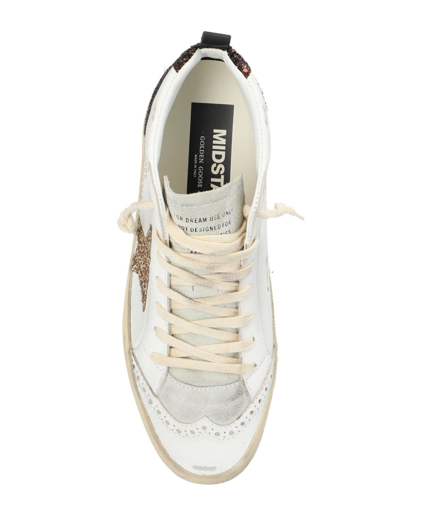 Star Glittered Lace-up Sneakers - 4