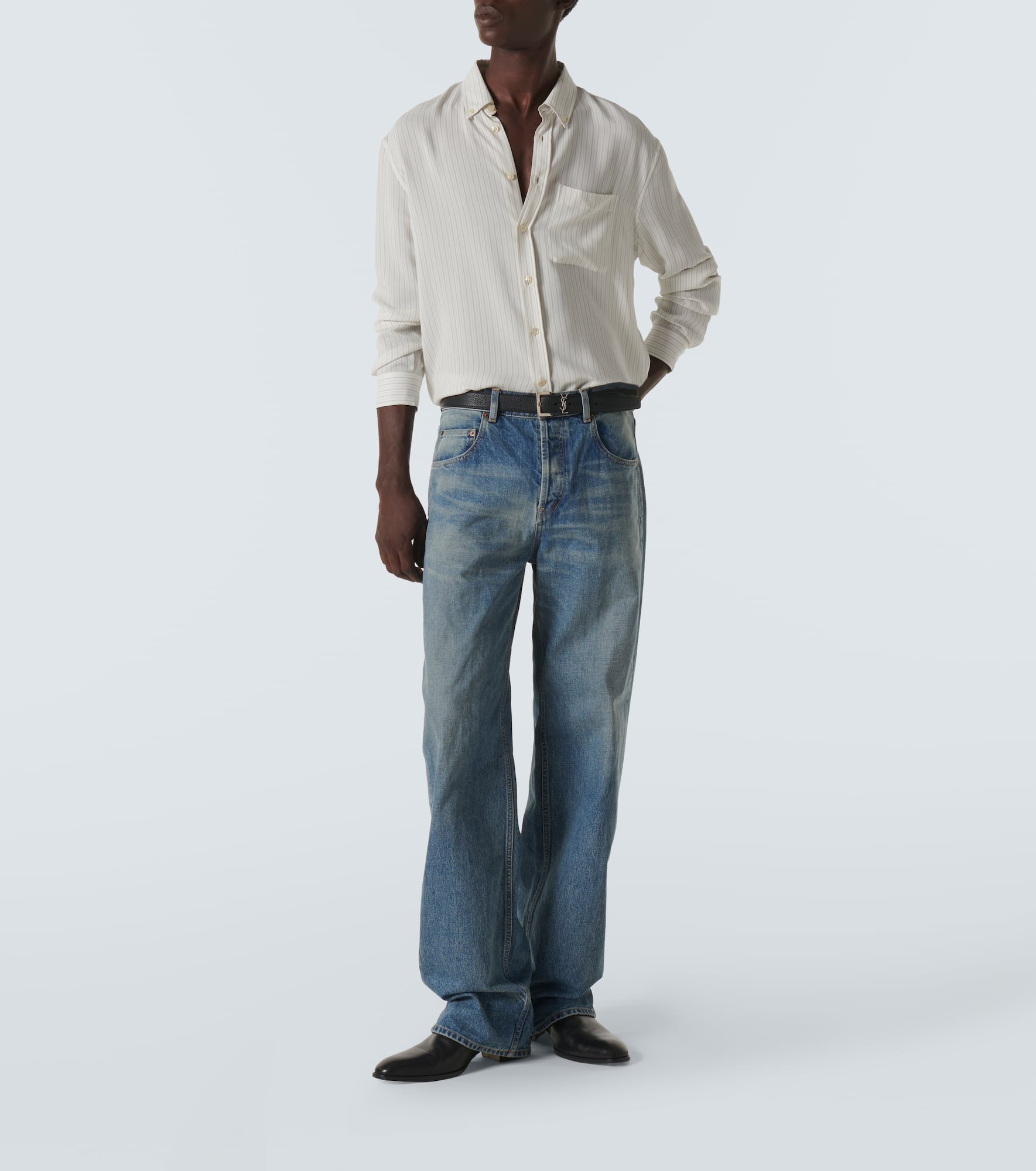 Mid-rise straight jeans - 2