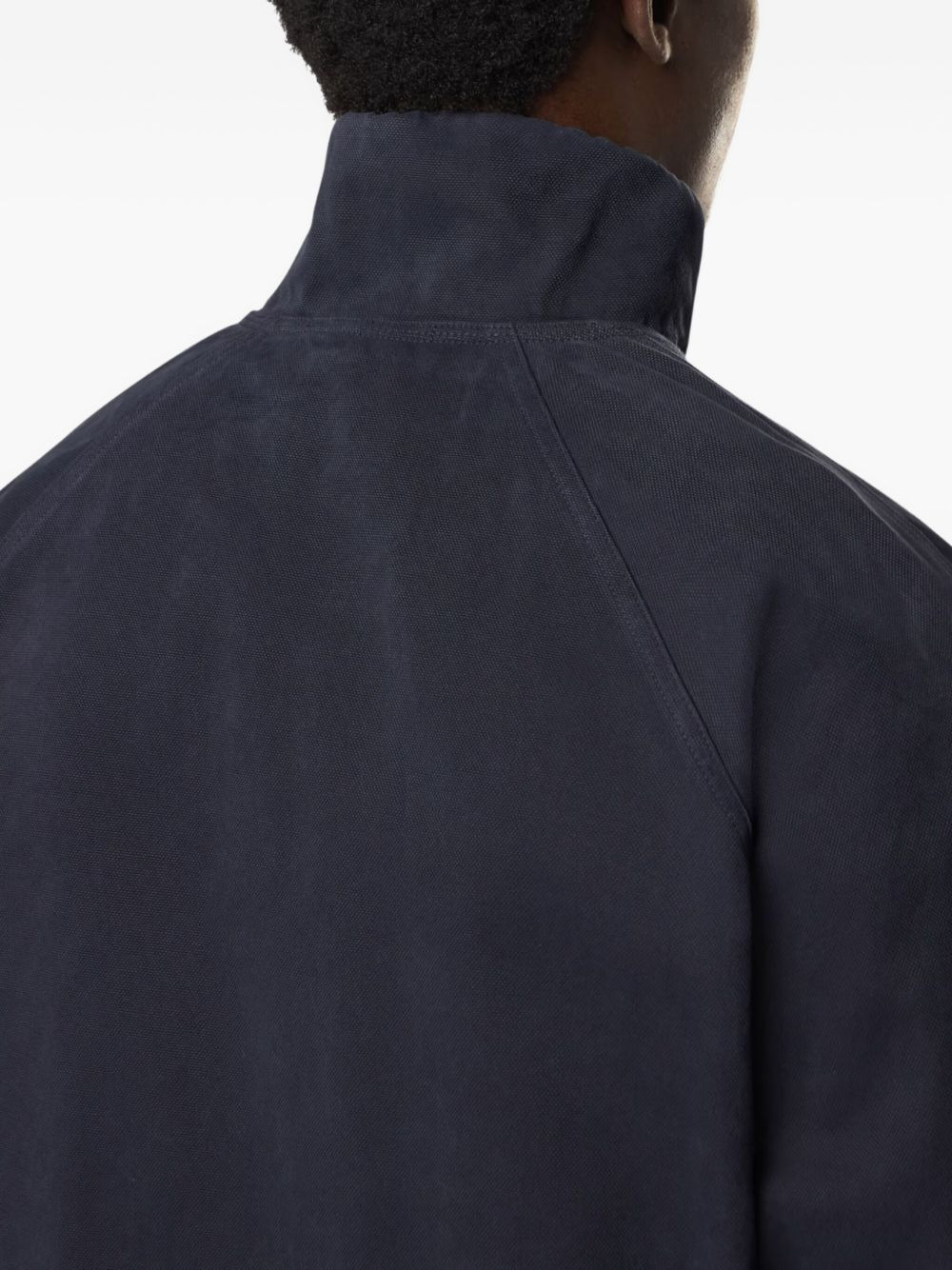 zip-fastening welt-pockets sweatshirt - 5