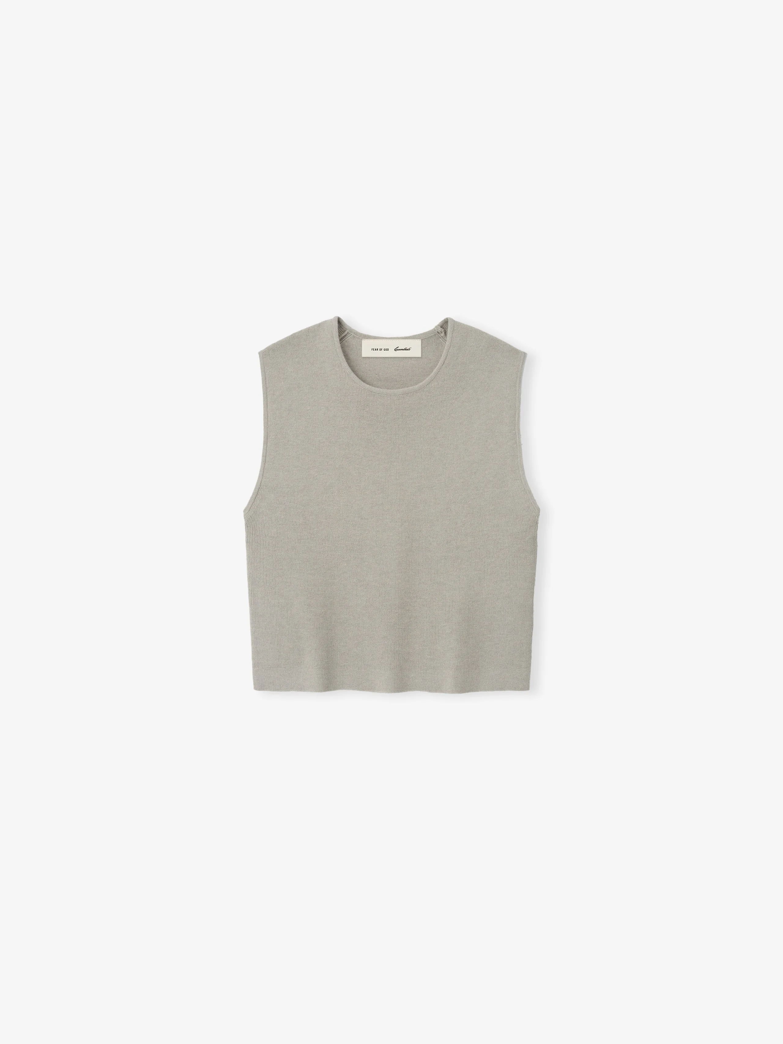 Womens Rib Knit Crop Top - 1
