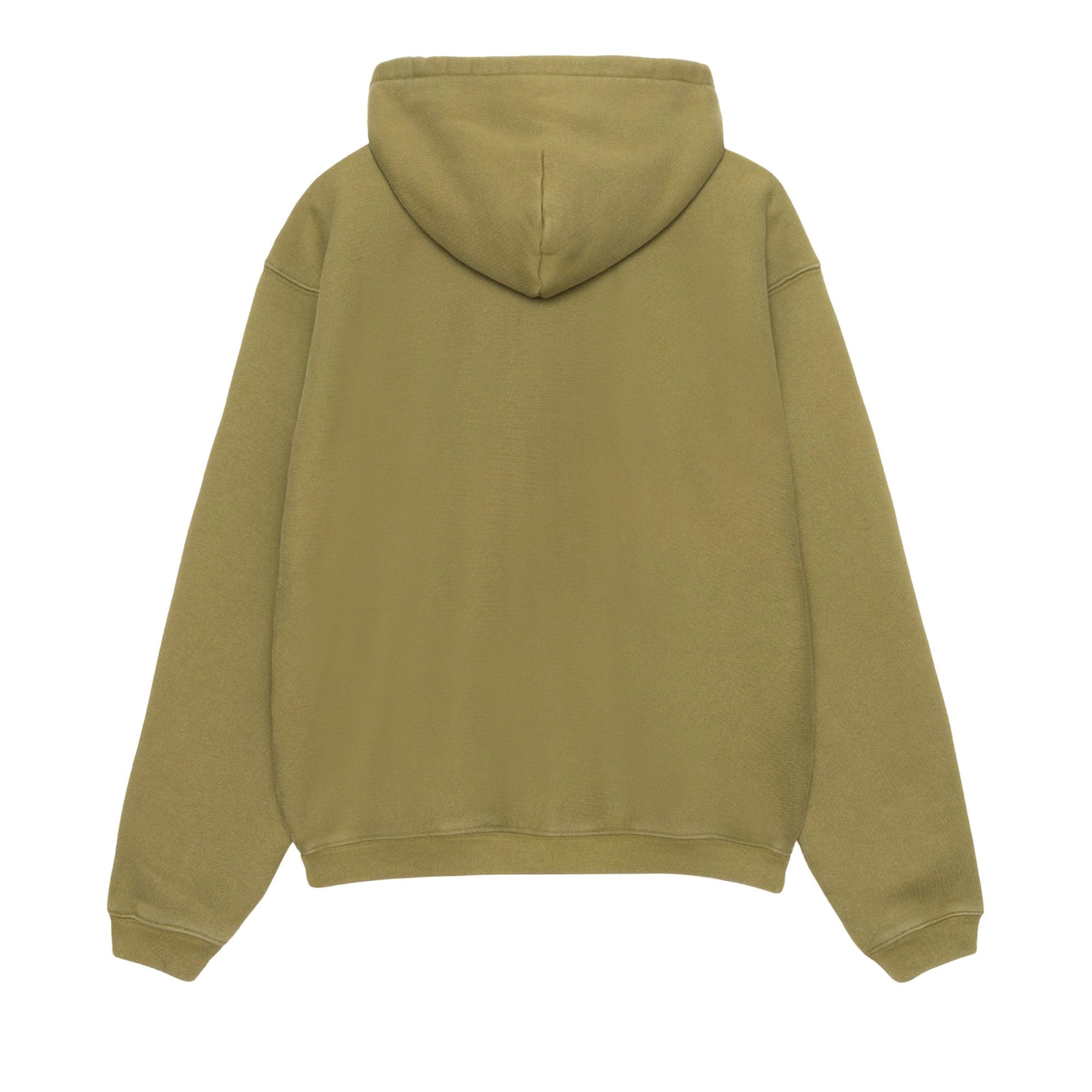 STUSSY OUTLINE ZIP HOODIE オリーブ Stussy Outline Zip Hoodie Olive Men's - SS24 - US