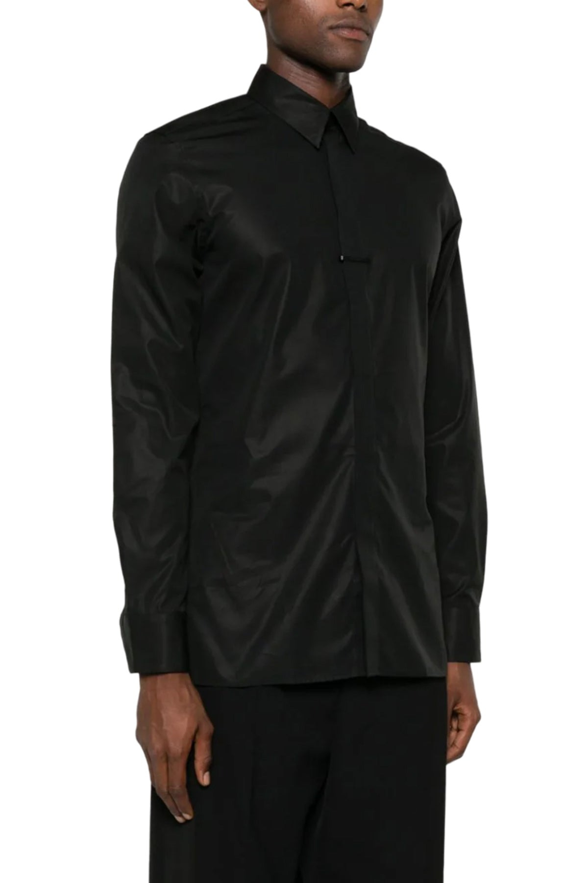 GUSSET-DETAIL COTTON SHIRT - 3