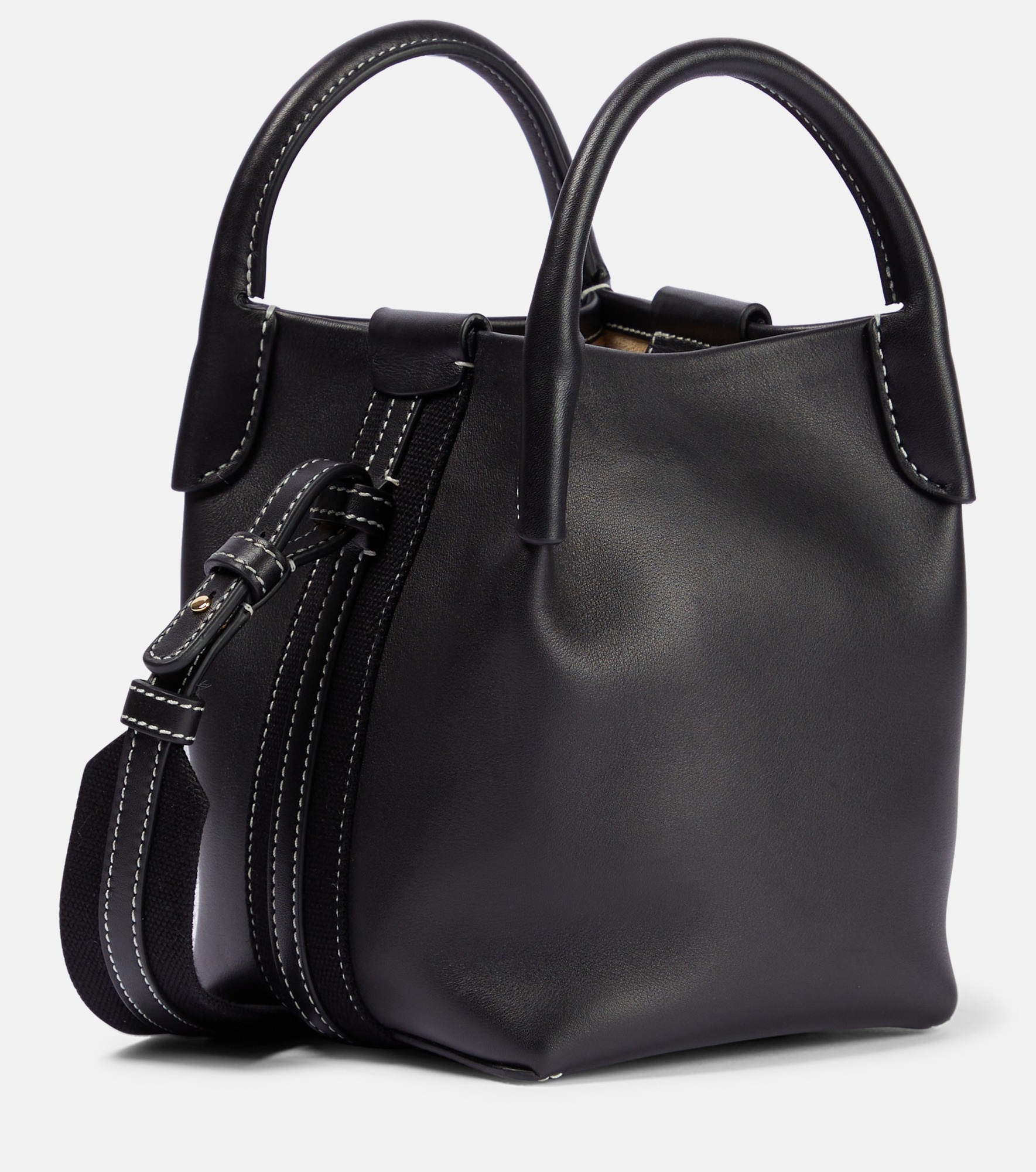 Bale Small leather bucket bag - 4