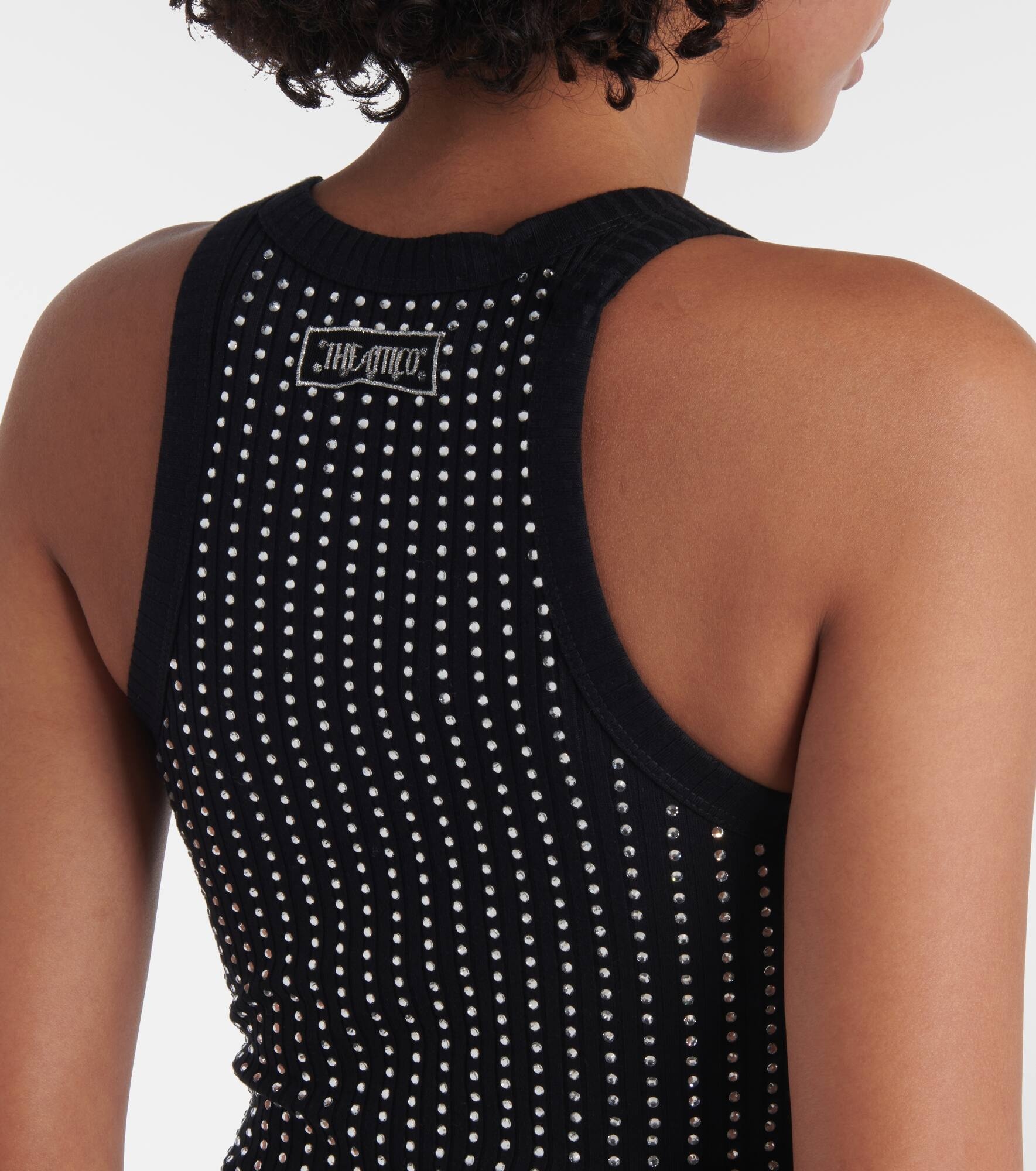 Embellished cotton minidress - 6
