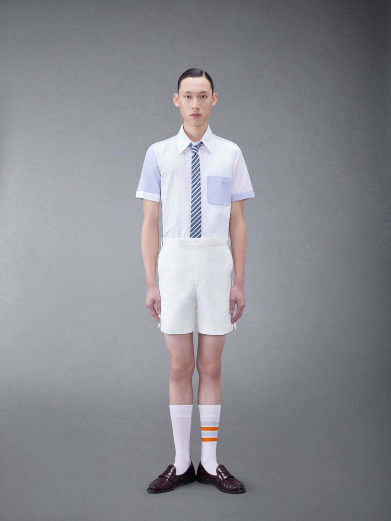 Funmix Stripe Oxford Short Sleeve Shirt 4