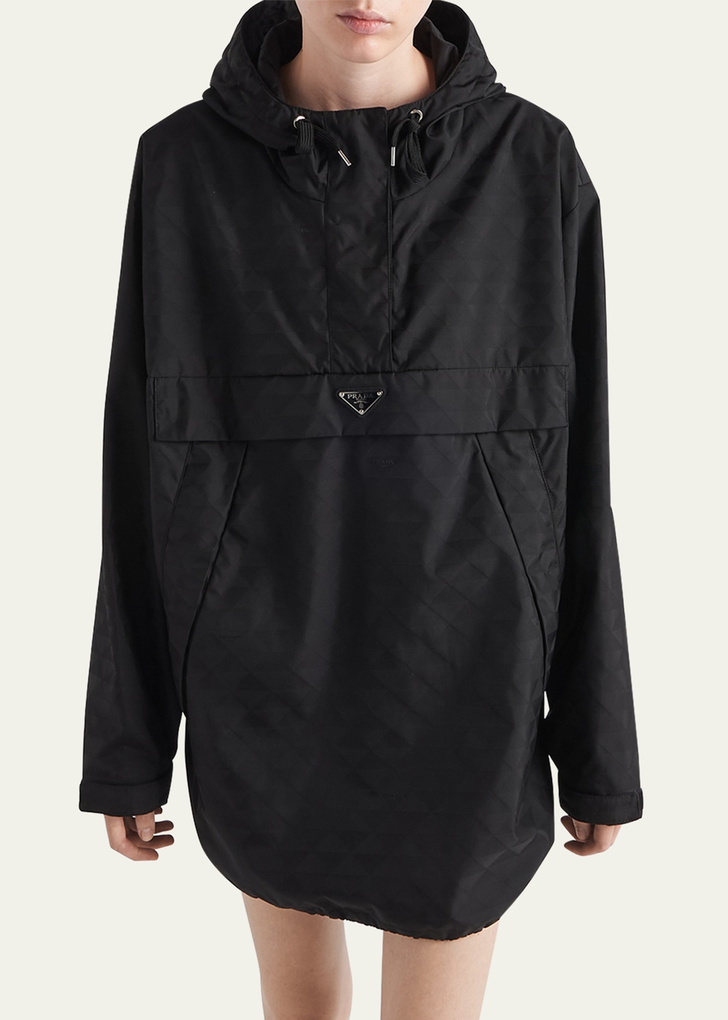Printed Nylon Pullover Windbreaker - 4