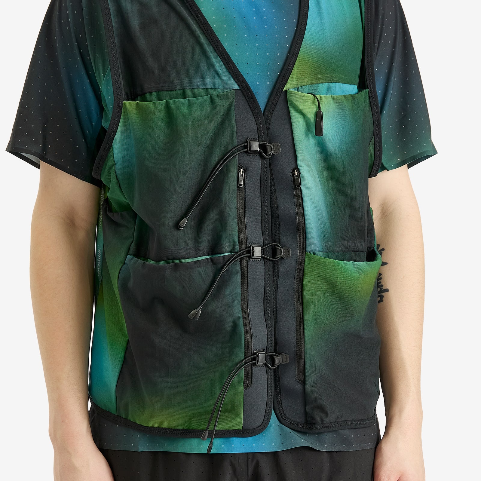 Y-3 Earth Print Mesh Vest - 5