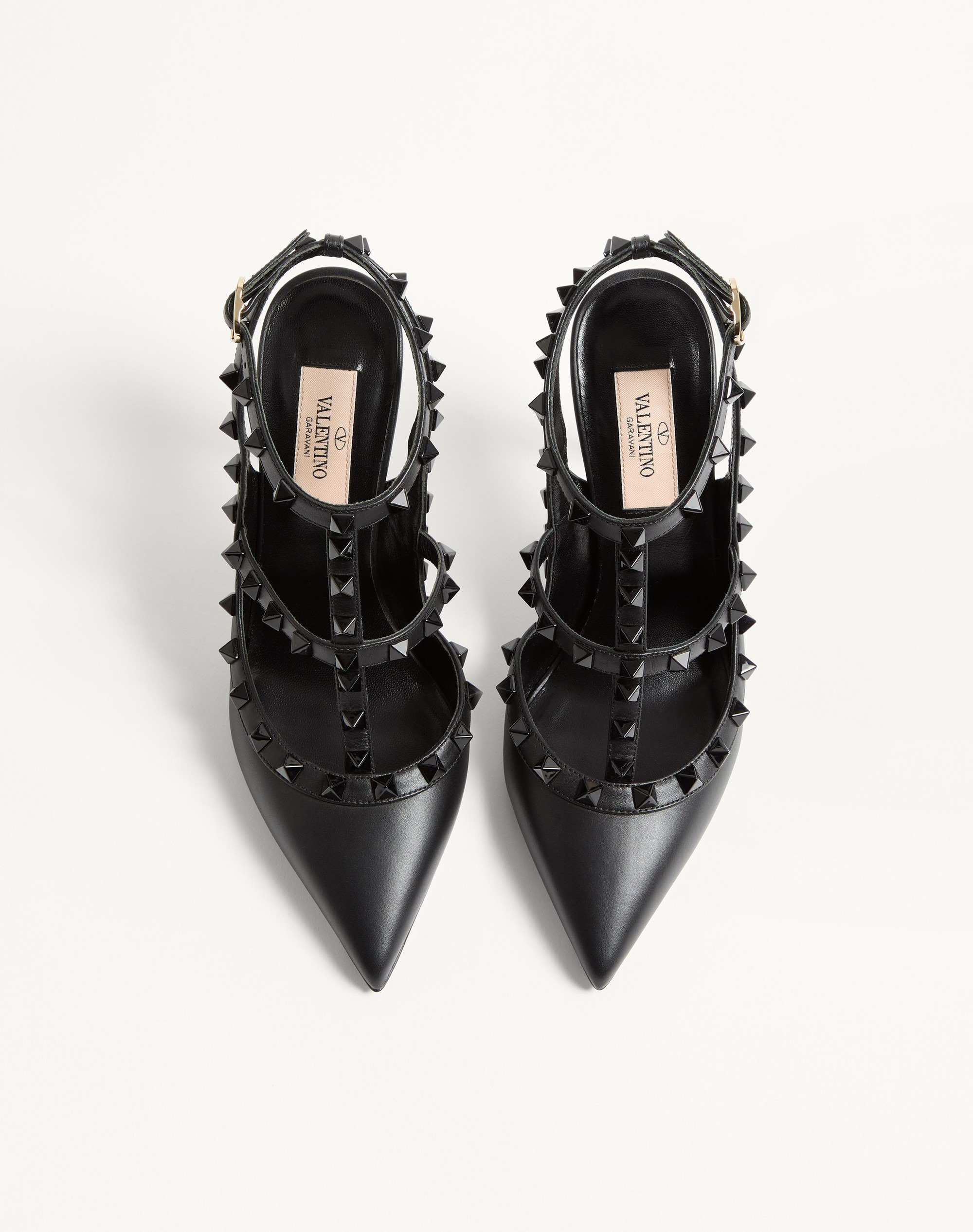 ROCKSTUD ANKLE STRAP PUMP WITH TONAL STUDS 100 MM - 4