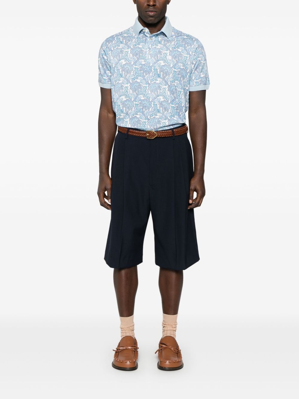 paisley polo shirt - 2