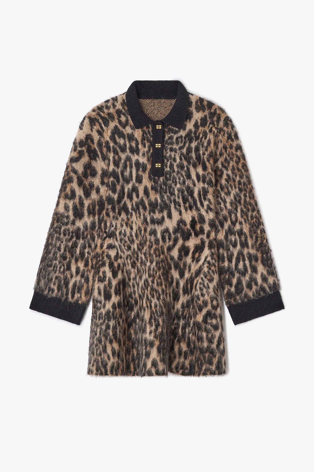 LEOPARD POLO DRESS - 1