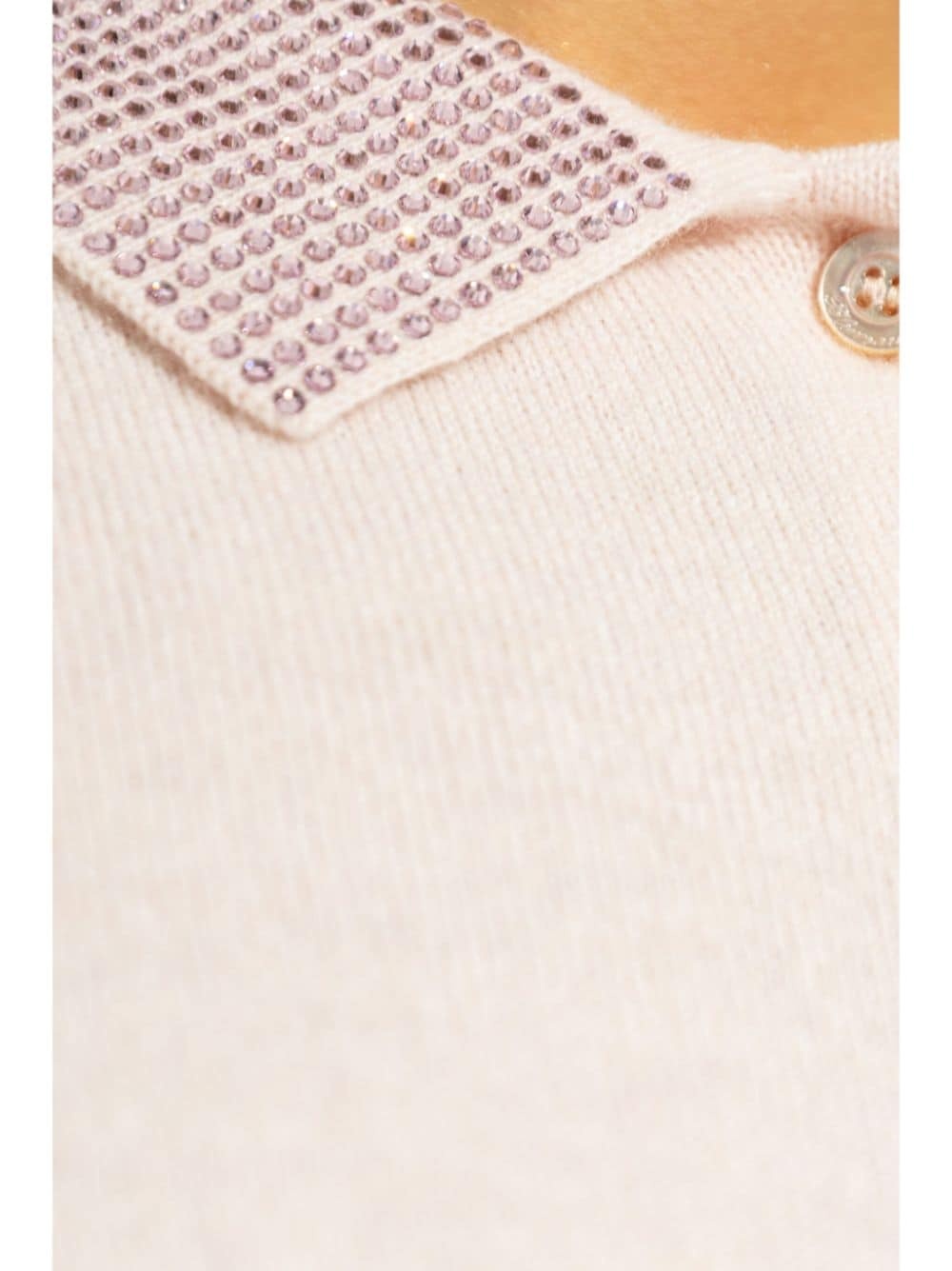 rhinestone-embelished polo shirt - 5