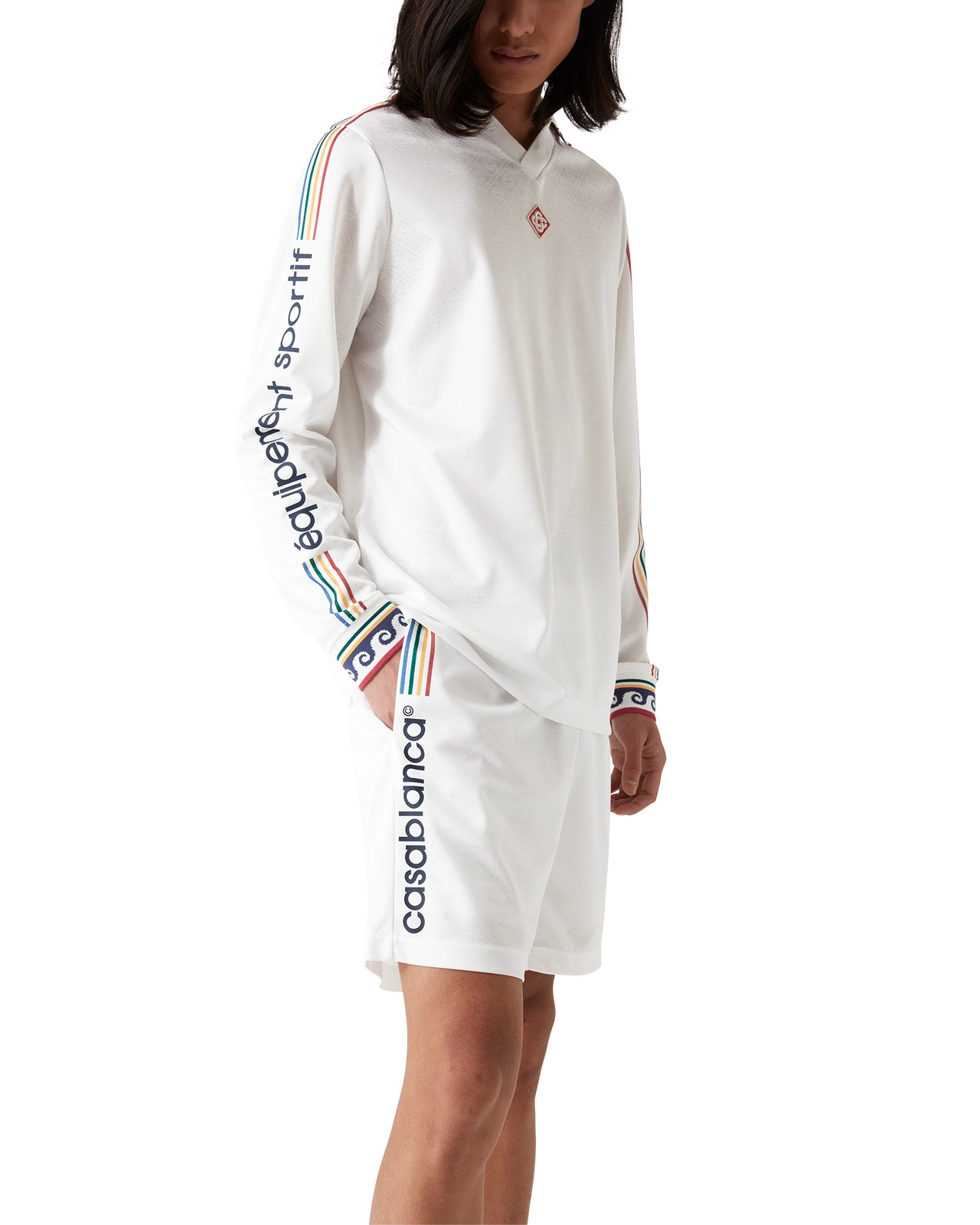 Jacquard Monogram Football Shorts | Casablanca Paris - 5