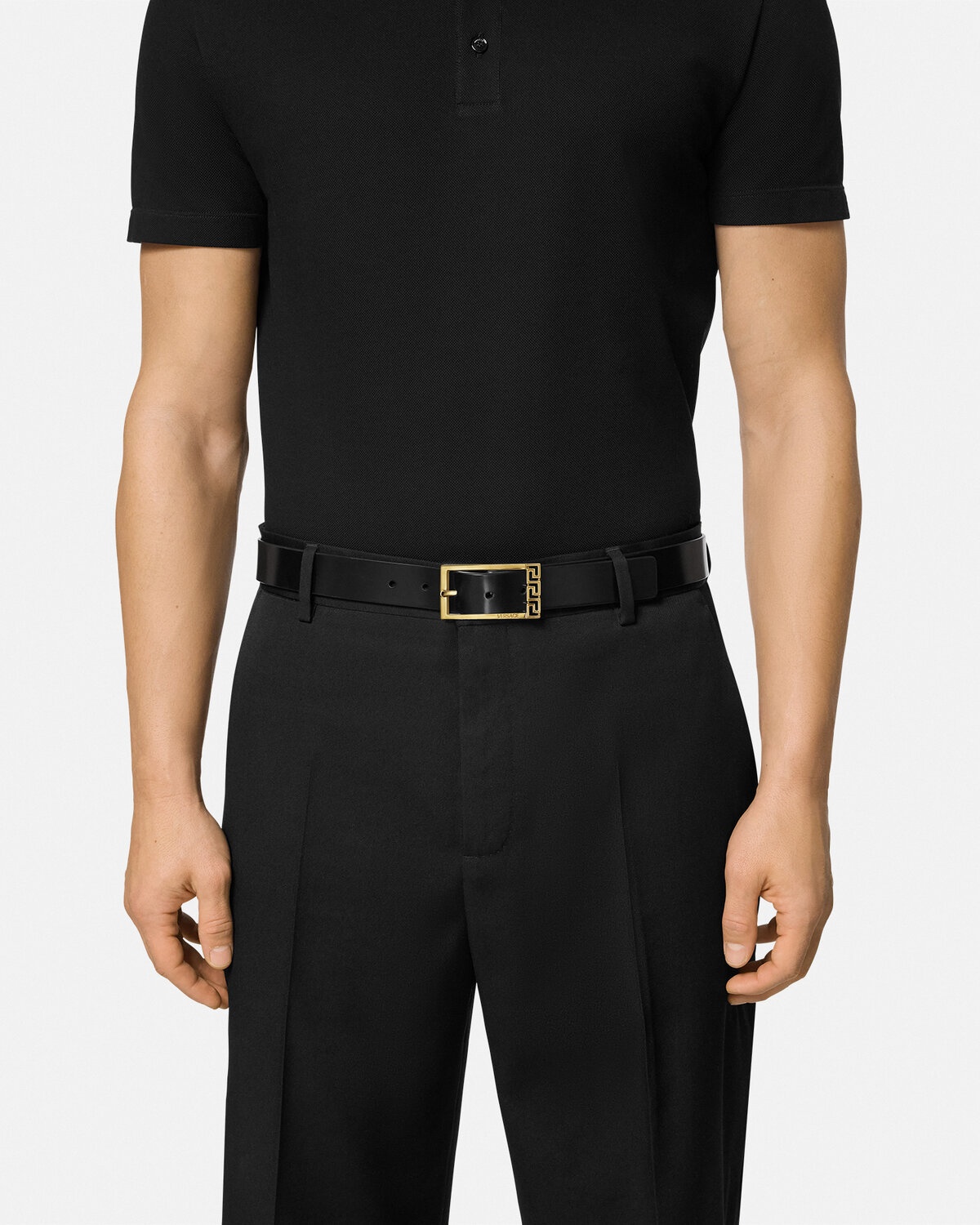 Greca Leather Belt 3 cm - 3