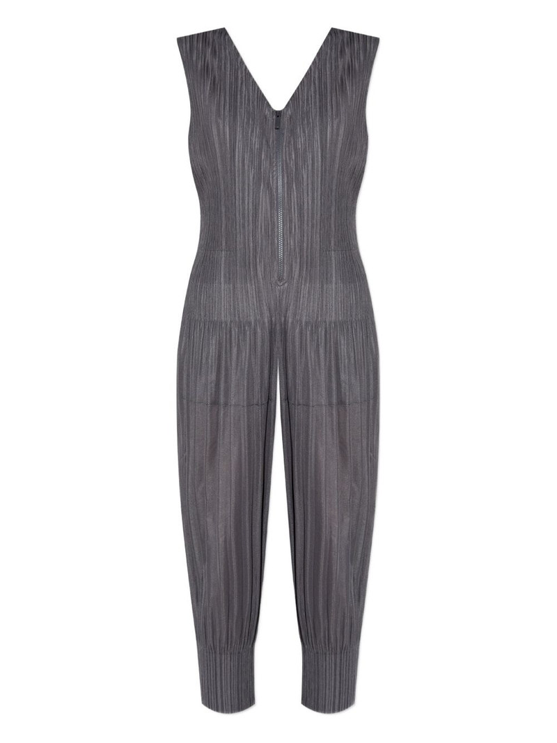 zip pleated jumpsuit 1