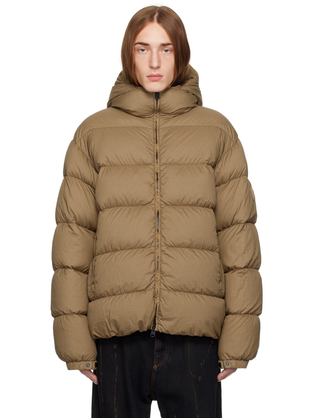 Khaki Adelmo-LC Down Jacket - 1