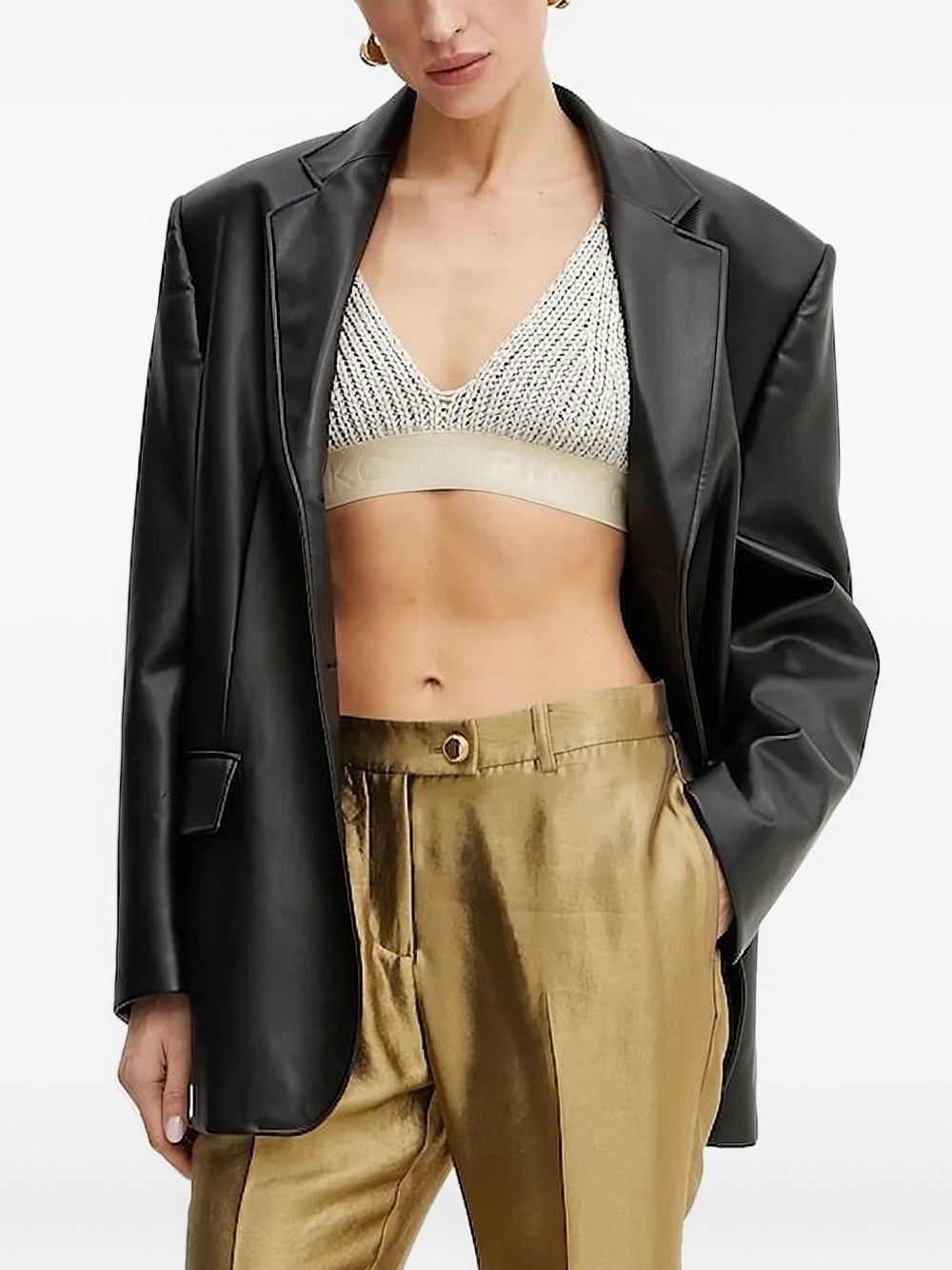 knitted-band top - 1