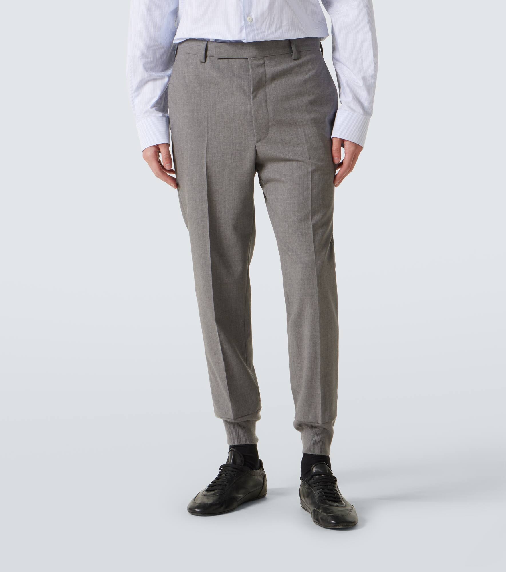 Wool tapered pants - 3