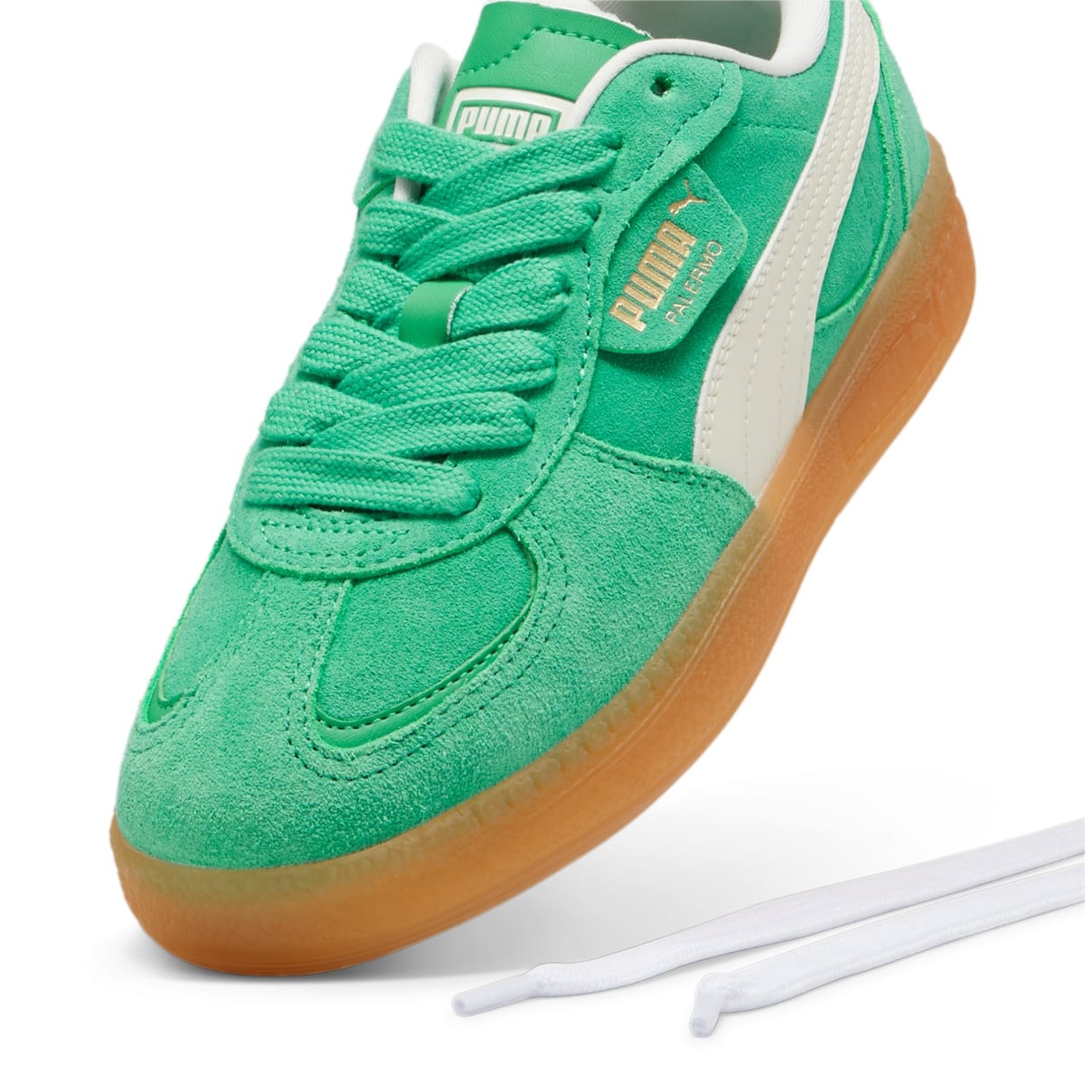 (WMNS) PUMA Palermo Moda Xtra Gum 'Green Ivory Gum' 400323-03 - 5