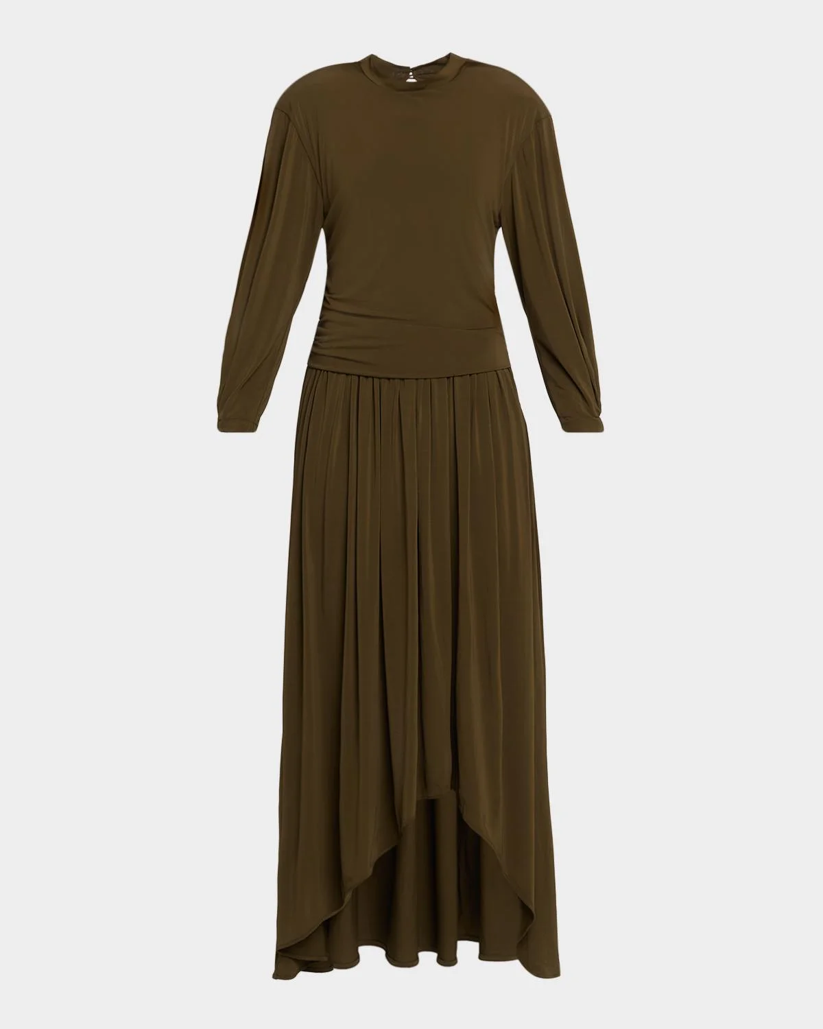Glinda Draping High-Low Maxi Dress - 1