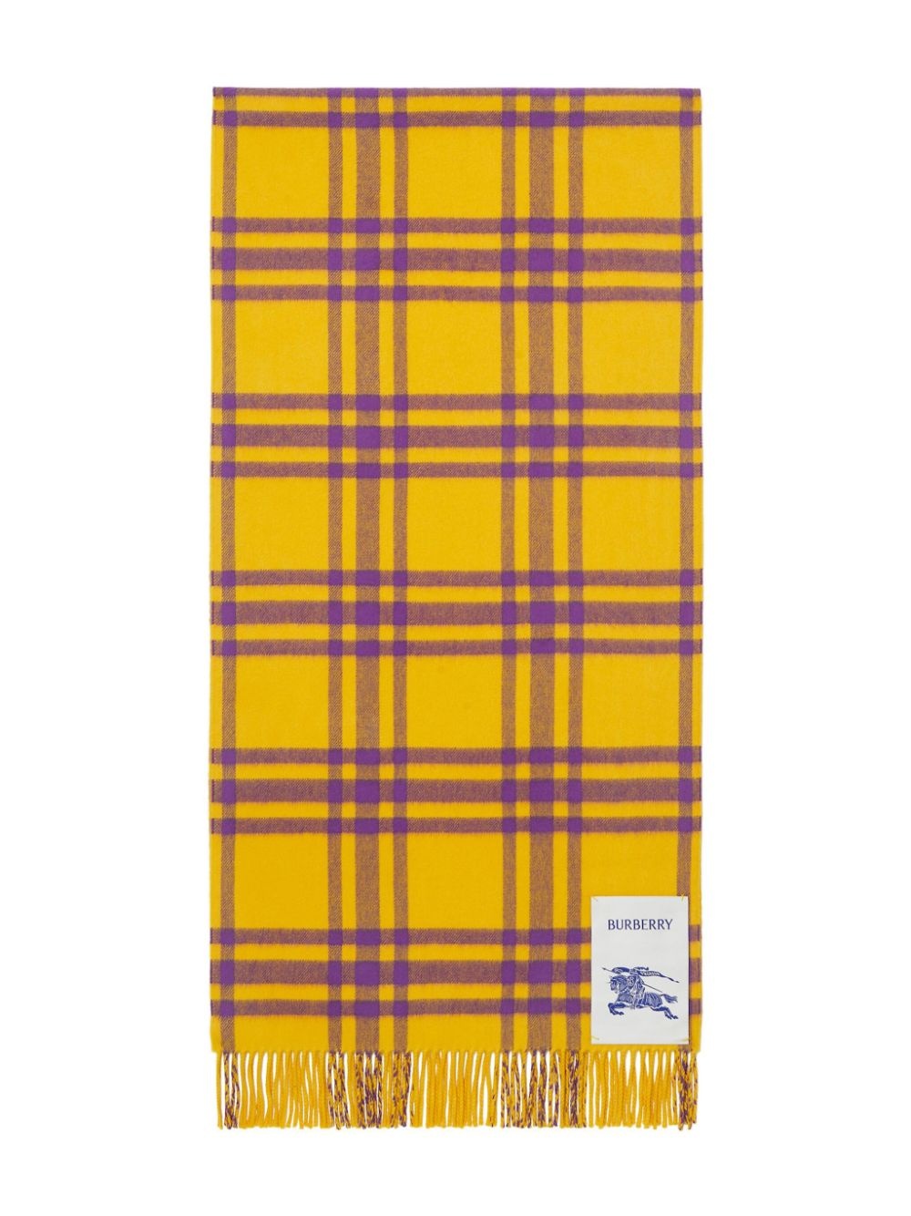 check-print cashmere scarf - 3