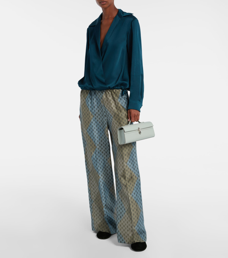 SAVETTE Slim Symmetry leather tote bag outlook