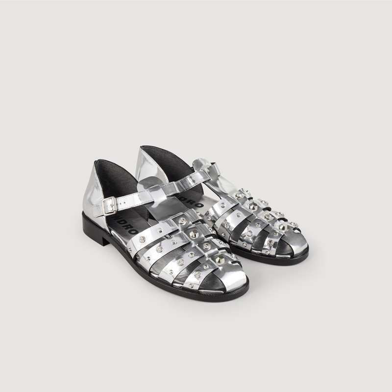Sandro Olyma studded sandals outlook