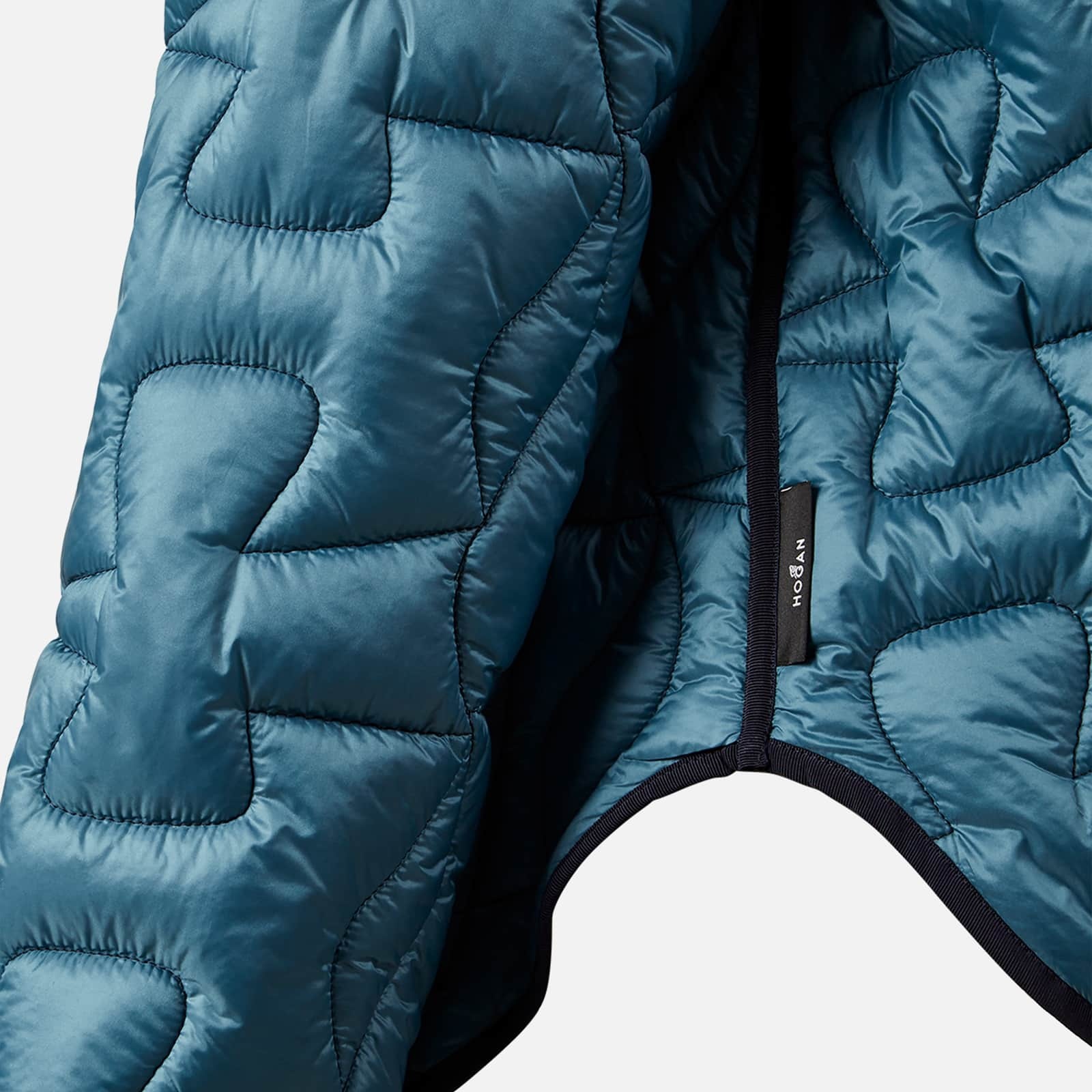 Quilted Bomber Jacket Sky Blue - 3
