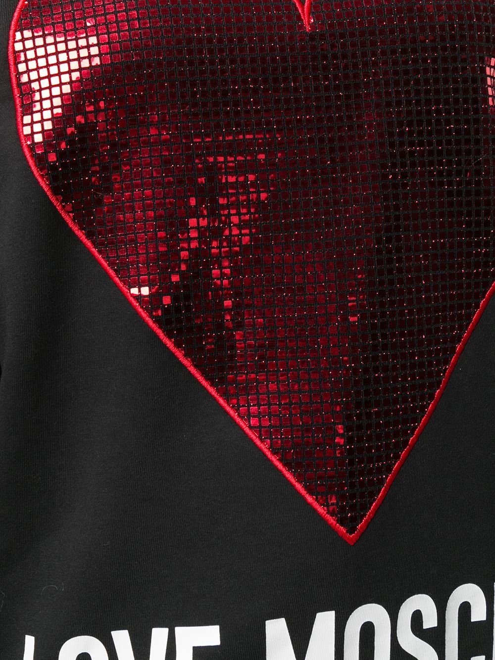 metallic-heart sweatshirt - 5