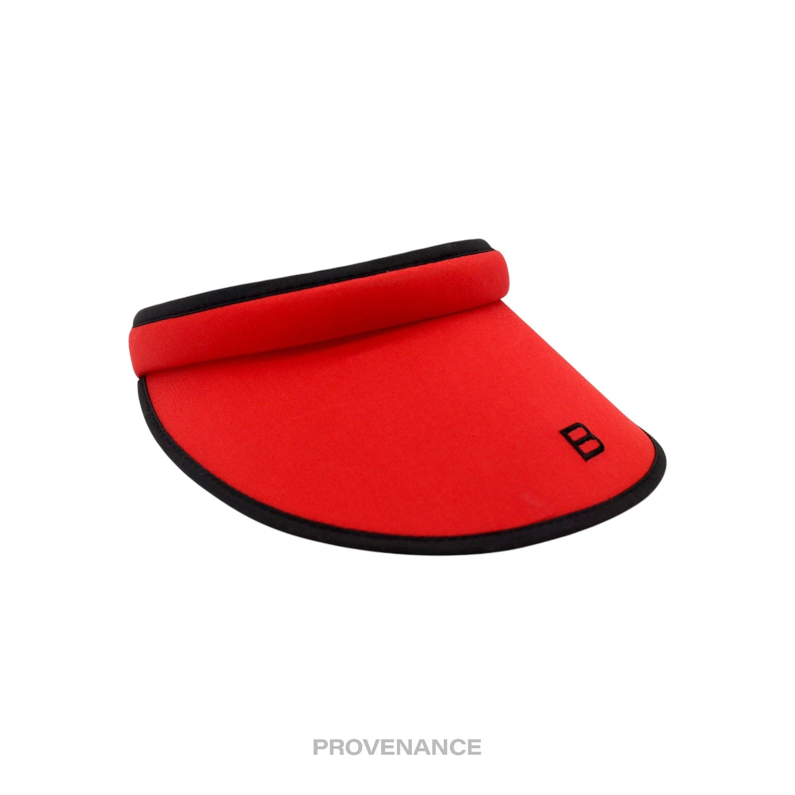 Balenciaga B Logo Visor - Red/Black - 3